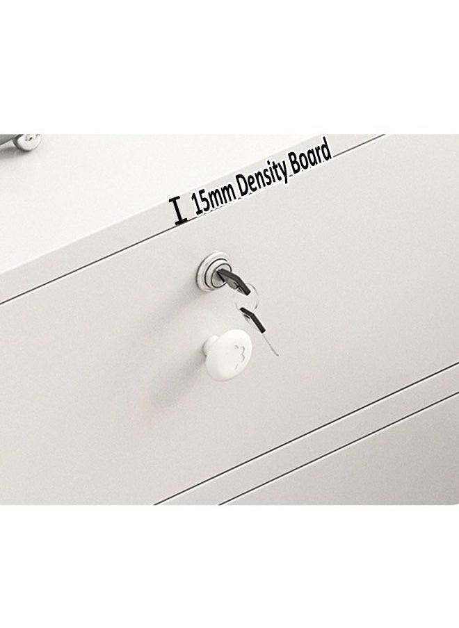 NKX - Home Bedside Storage Cabinet With Drawer And Shelf - Image 1
