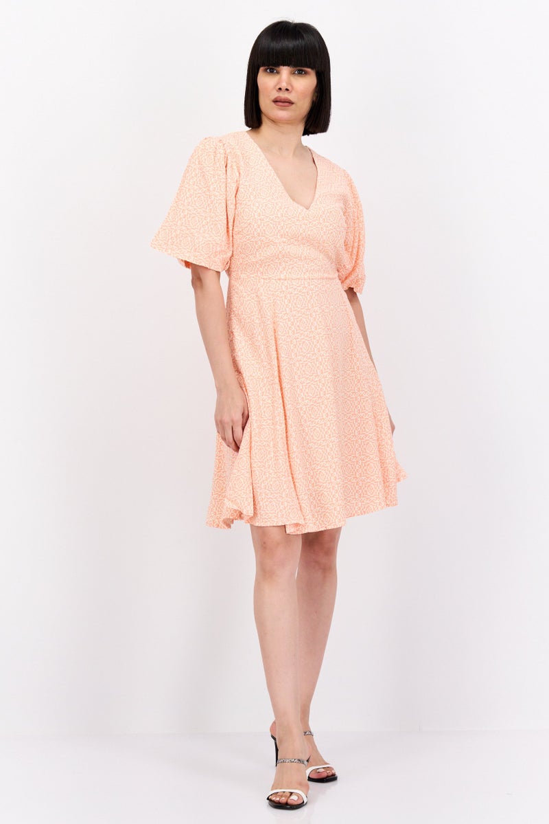 Scotch & Soda Women Allover Mini Dress, Pink - Image 4