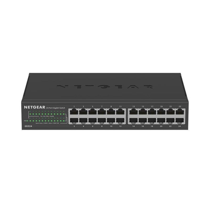نت جير GS324-200EUS 24-Port Gigabit Unmanaged Switch Black - Image 1