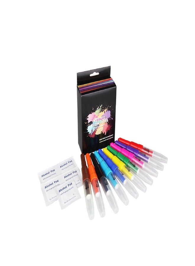 Opawz Pet Hair Dye Blow Pen | Set of 10 Vibrant Colours for Dogs & Cats | Temporary, Non-Toxic, Washable Hair Color | Fun & Safe Grooming Art | Easy to Apply and Remove - Image 1