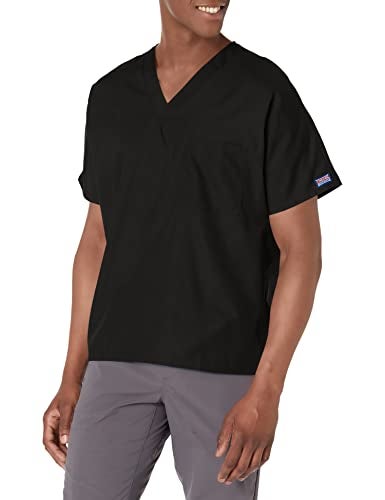 Cherokee Originals Unisex V-Neck Scrubs Shirt, Black, XX-Small - Image 1