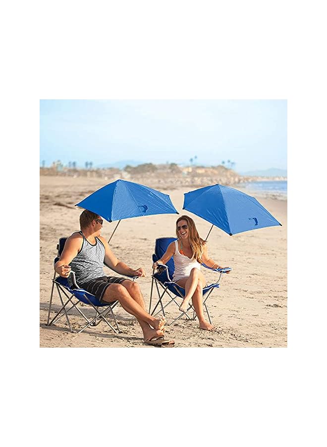 PROMASS Large Outdoor Leisure Folding Chair,Portable Fishing Folding Chairs With Detachable Umbrella,For Beach Patio Pool Park Outdoor Camping Chair - Image 2