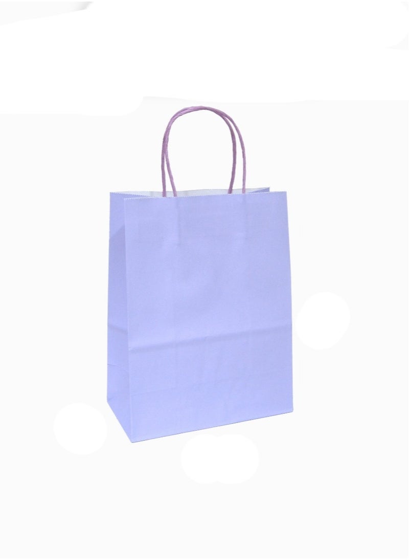 PRIMA 12 Piece Paper Gift Bag Set 25x19x10 Cm Light Purple 
