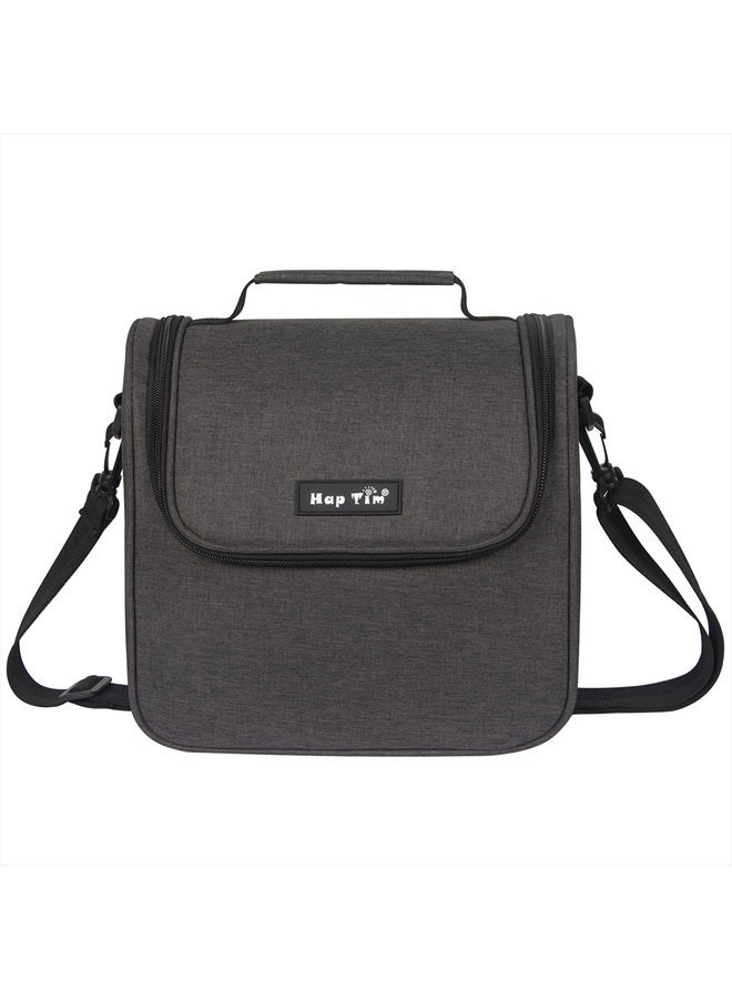 Hap Tim Lunch Box Insulated Lunch Bag Medium Size Cooler Tote Bag for Adult,Men,Women, Double Deck Cooler for Office/Picnic/Travel/Camping(16040-DG) - Image 1