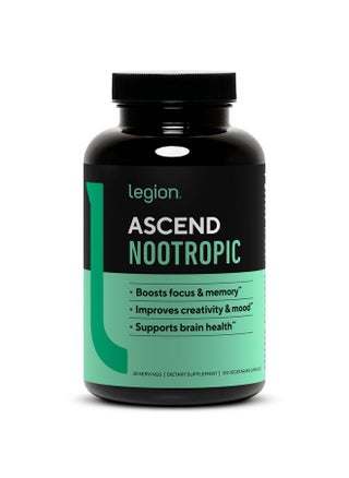 LEGION Athletics Ascend Nootropic - All-Natural Brain Supplements for Memory and Focus - Nootropics Brain Support Supplement with Alpha-GPC - Brain Supplement for Alertness & Mood Support, 30 Servings - pzsku/Z9011005BF28B5A026CF0Z/45/_/1735908089/83a8622b-96b0-4790-8ff3-4c3fe19d4b81