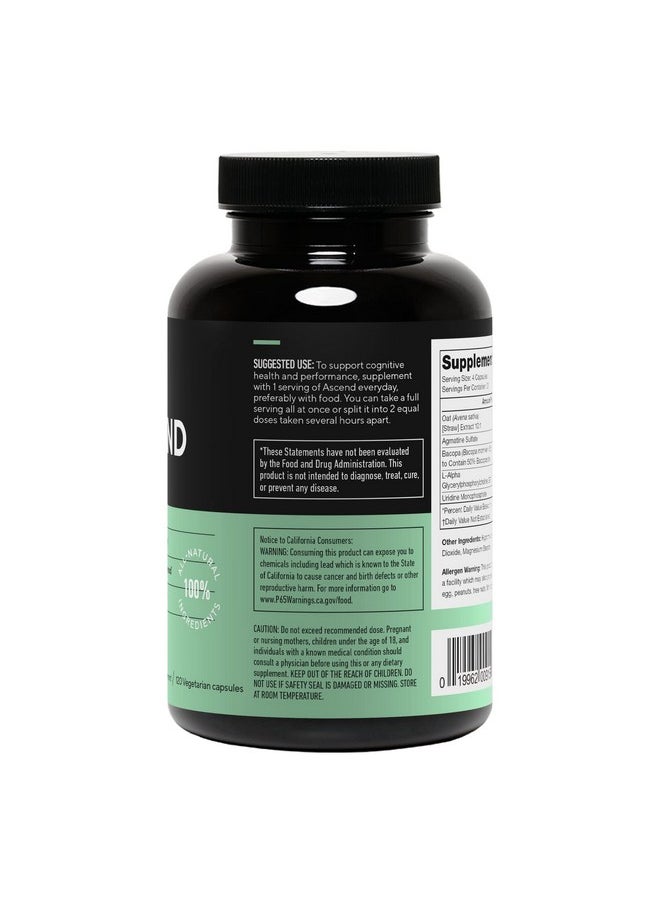 Legion - LEGION Athletics Ascend Nootropic - All-Natural Brain Supplements for Memory and Focus - Nootropics Brain Support Supplement with Alpha-GPC - Brain Supplement for Alertness & Mood Support, 30 Servings - Image 1