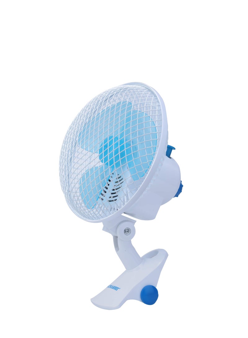 SONASHI 8 Inch 3-In-1 Clip, Desk And Wall Fan 35W SF-8008N Blue/White - Image 4