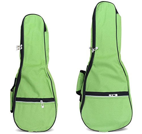 HOT SEAL® Waterproof Durable Colorful Ukulele Case Bag with Storage (23/24in, green) - Image 2