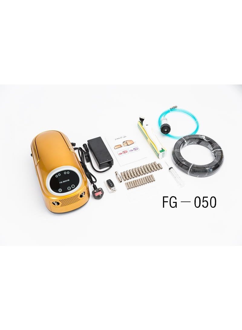 نظام رش عالي الضغط FG-050، 220 فولت/50~60 هرتز، قابس المملكة المتحدة، 0.5 لتر/دقيقة، 3 مكابس، مضخة 70 بار، 1000 رطل/بوصة مربعة، محرك 250 واط، 14 فوهة بقطر 0.15 مم، نظام مع مفتاح لمس ونظام APP، نظام تبريد خارجي ونظام تحكم في الغبار، متوفر بألوان عشوائية - Image 1