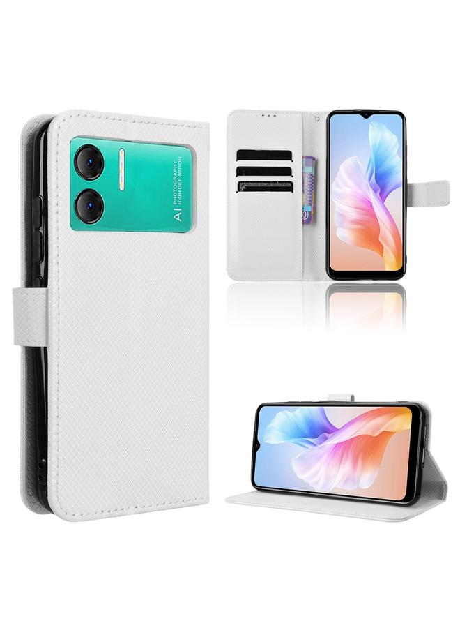 S-TOP Case For Doogee X98 Diamond Texture Leather Phone Case - Image 1