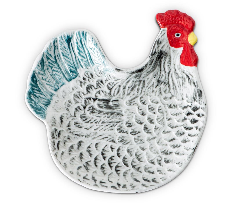 Colorful HenShaped Ceramic Spoon Rest for Stove Top Kitchen Counter Pretty Chicken spoon holder for stove spoon rest Perfect Cooking Spoon Holder Rooster Kitchen Decor Hen