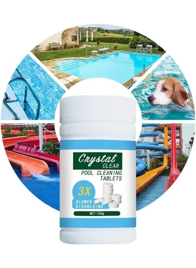 2Pcs Multifunctional Chlorine Tablets for Swimming Pools Spa Hot Tub Cleaning, 4 in 1,Clarifier for Water, Quick Dissolving, Individually Wrapped Stabilized Sanitizer Tabs - Image 4