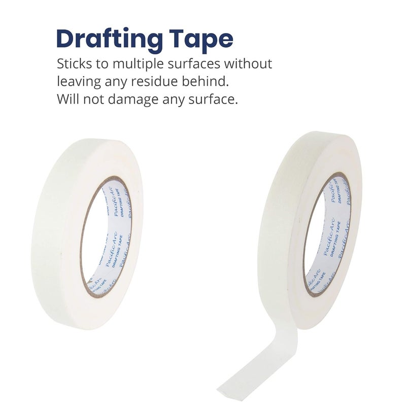 Pacific Arc Drafting Tape, 3/4 in. x 60 yd. roll. Multiple Uses and Surfaces. Easy Removal, Residue Free. Office, Drafting, Painting, Art or Home use. - Image 3
