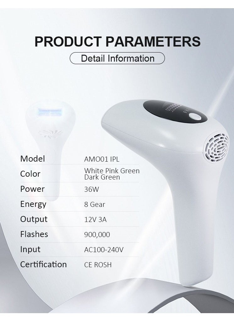 RedMapleTEK - Portable Laser Hair Removal Device, Painless Full Body Hair Removal Device for Home Use - Image 1