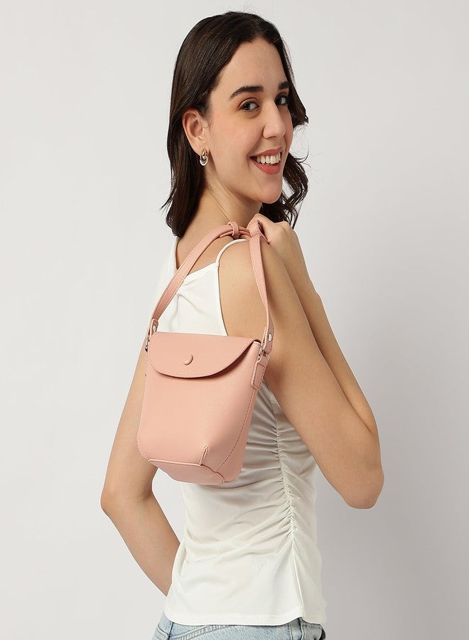 Fastrack Catch Me If You Can Sling Bag for Women | Small Size with Flap and Button Lock, Adjustable Strap | Stylish, Functional Sling Bag for On-the-Go - Image 2
