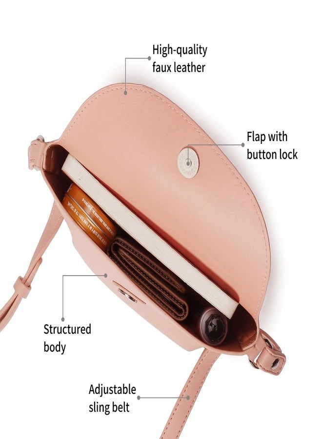 Fastrack Catch Me If You Can Sling Bag for Women | Small Size with Flap and Button Lock, Adjustable Strap | Stylish, Functional Sling Bag for On-the-Go - Image 3