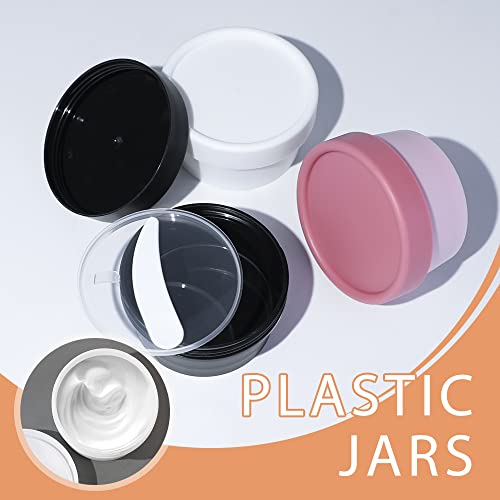 LONGWAY1.7oz/50ml Empty Slime Containers Plastic Jars with Lids for Beauty Products, DIY Slime Making or Travel Storage MakeUp (12 Pack, Pink) - Image 3