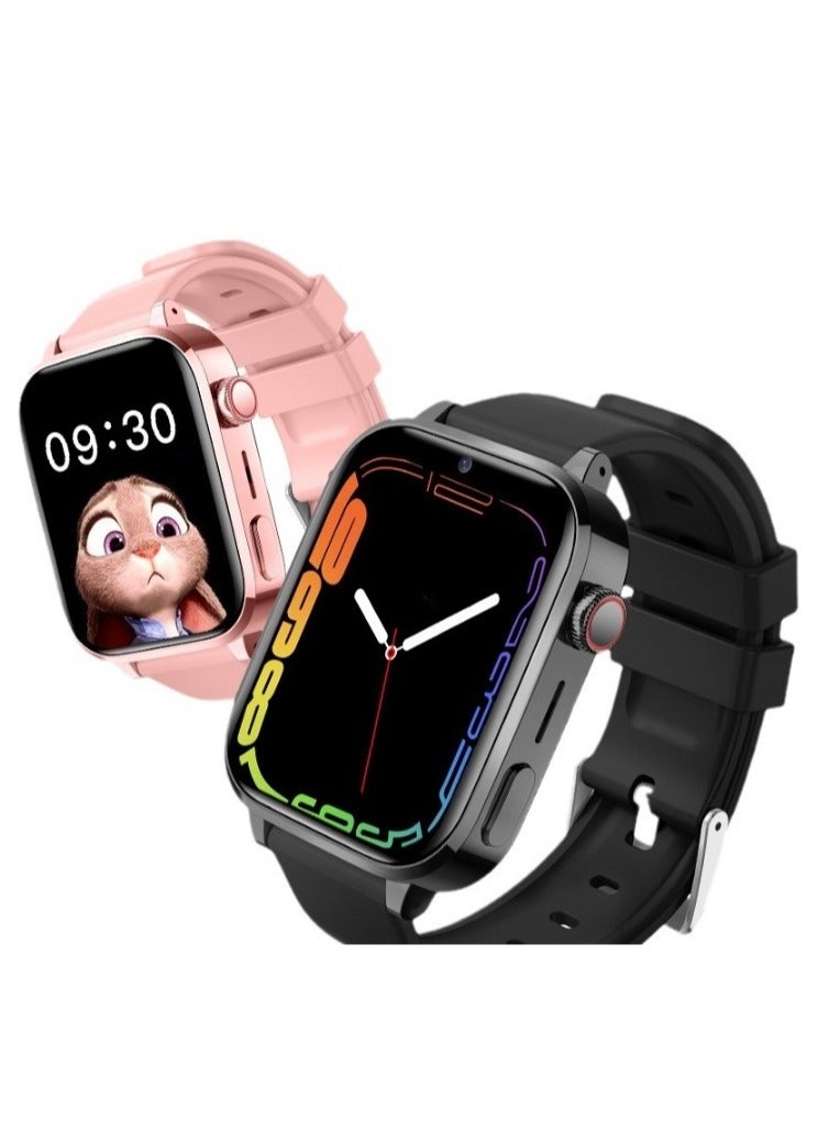 AROAQ Kids Smart Watch, Multifunctional Touching Screen Children Smartwatch, large screen multi-function video call smart watch for boys and girls, H18 Standard Edition-Pink - Image 3