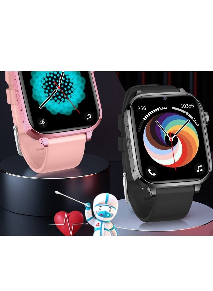 AROAQ Kids Smart Watch, Multifunctional Touching Screen Children Smartwatch, large screen multi-function video call smart watch for boys and girls, H18 Standard Edition-Pink - Image 2