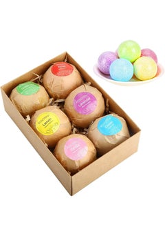 ROSOTENA 6 Pack Sea Salts Bath Bombs Gift Set with Different Flavors for Bubble  - Image 3