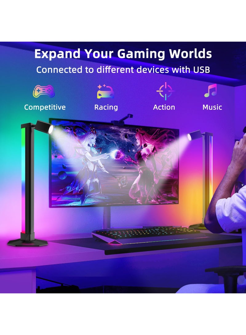 Loquat LED Light Bars Smart RGB Light for Reading Ambient Lighting with DIY Music Sync Gaming Lights with App Control Colour Changing - Image 4