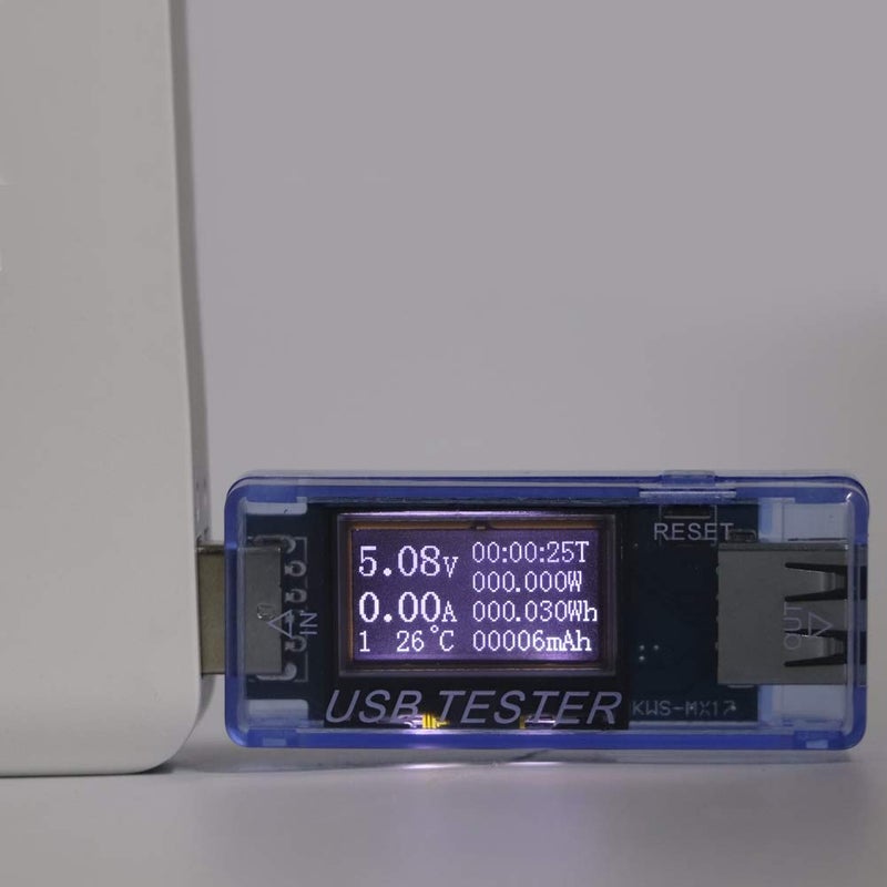 Blue 8 In 1 Digital Current Tester Power Meter 0 5A 150W mAh Wh Measurement Portable Electrical Technician Tool - Image 5