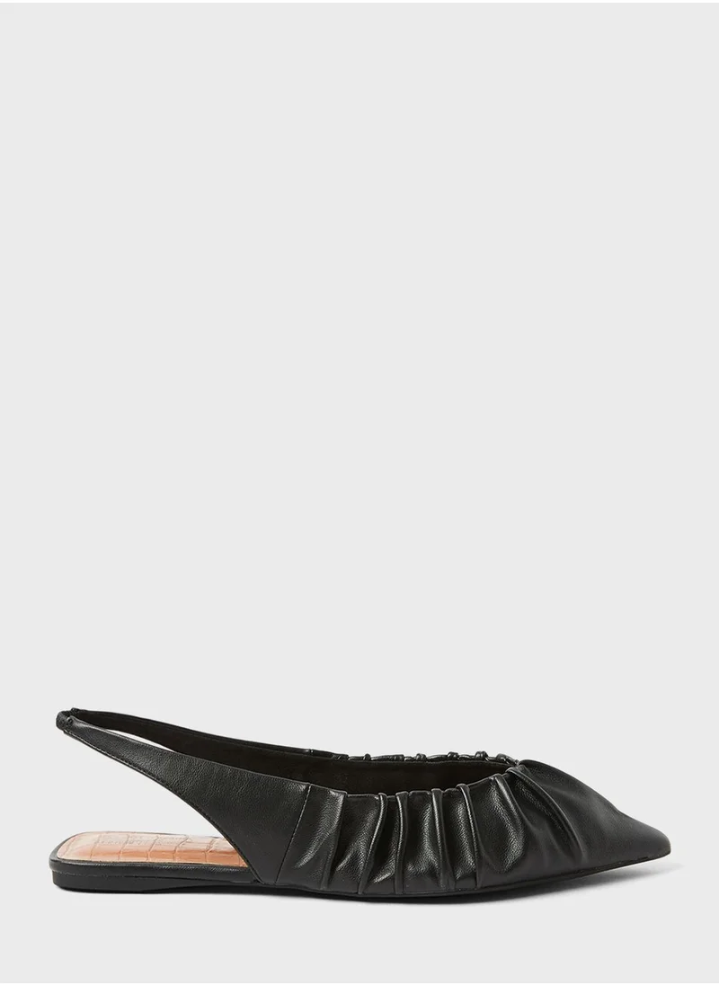 CALL IT SPRING Scrunchy Slingback Ballerinas