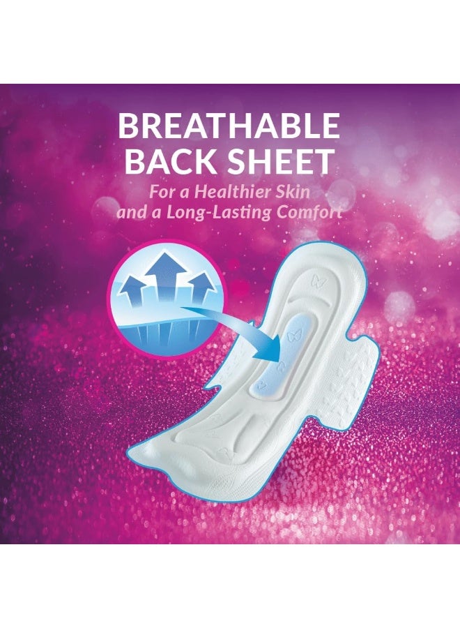 Private Feminine Pads Night With Wings, Maxi Pocket, Natural Cotton Feel, 48 Pads - Image 4