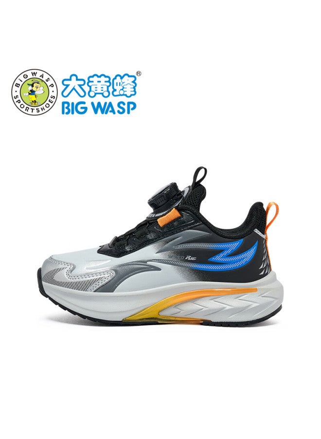 Big Wasp Kids Autumn Winter Leather Boys Sports Shoes Fashion Running Shoes Girls D102531856g Meteorite Gray Size 41