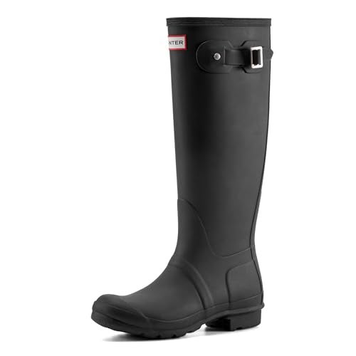 Hunter Women's Original Tall Rain Boots, Black, 10 - Image 4
