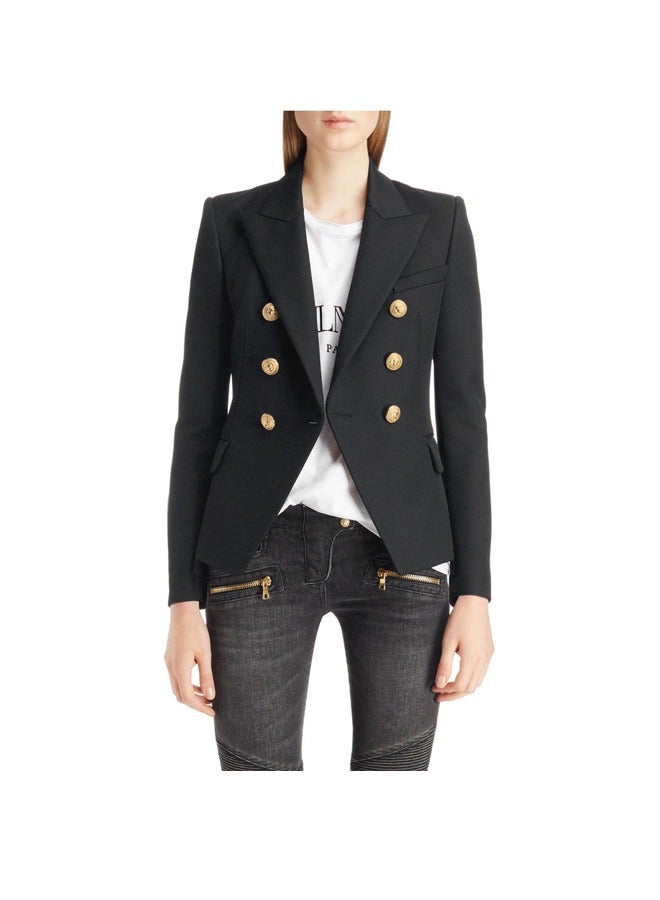 NIBEMINENT Women's Classic Short Suit Double Breasted Jacket  - Image 4
