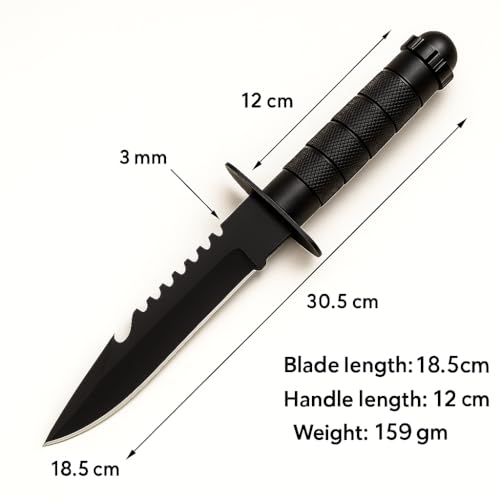 HUPLA Heavy Duty Utility Knife with Safety Sheath | Multi-Purpose Cutting & Kitchen Utility Tool for Cardboard, Rope, Vegetables & DIY Use | Ergonomic Anti-Slip Grip, Stainless Steel Blade - Image 2