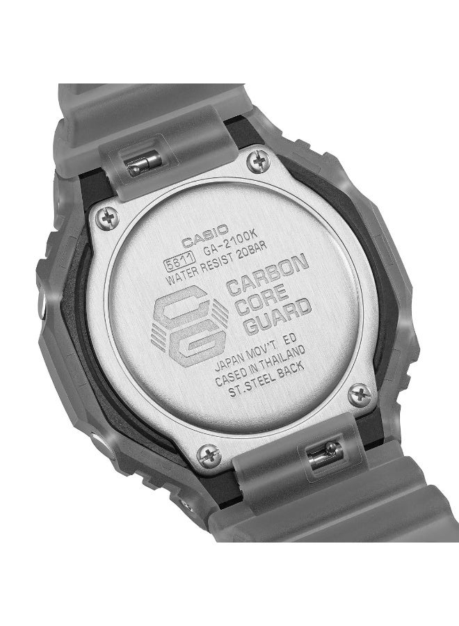 Casio G-Shock Analog-Digital Wrist Watch - Translucent Grey - Image 5