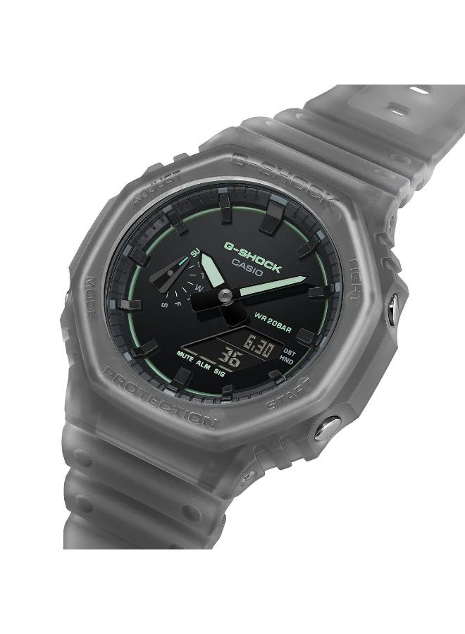 Casio G-Shock Analog-Digital Wrist Watch - Translucent Grey - Image 3