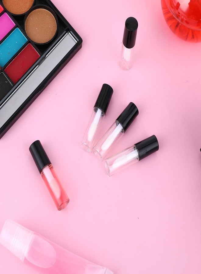 ولهيف أنابيب ملمع شفاه صغيرة من WLLHYF، 100 قطعة، زجاجات مرطب شفاه قابلة لإعادة التعبئة، عبوات شفافة فارغة، أدوات تجميل شخصية للسفر، عبوات أحمر شفاه صغيرة للنساء، مكياج يمكنكِ صنعه بنفسكِ - Image 4