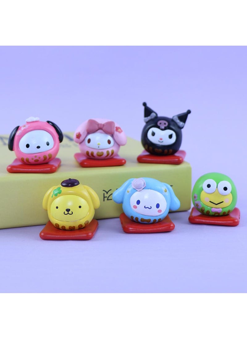 Y&D Kawaii Sanrio Figure My Melody kuromi Figure Birthday Party Supplies, Cinnamon Cupcake Toppers, Cute Mini Figure Toys Birthday Party Favor For Kids Fans Collection Bouquet Desk Decor  - Image 2