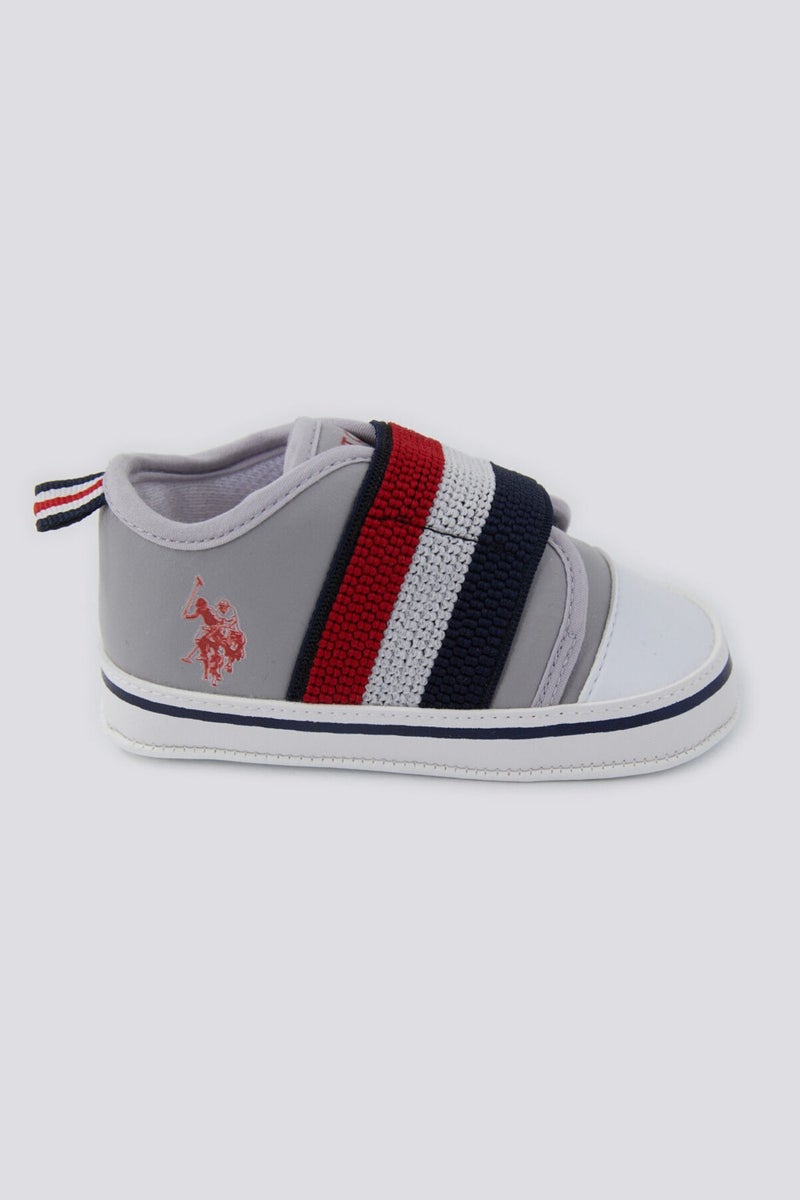 U.S. Polo Assn. Soft Texture Gray Baby Shoes  - Image 5