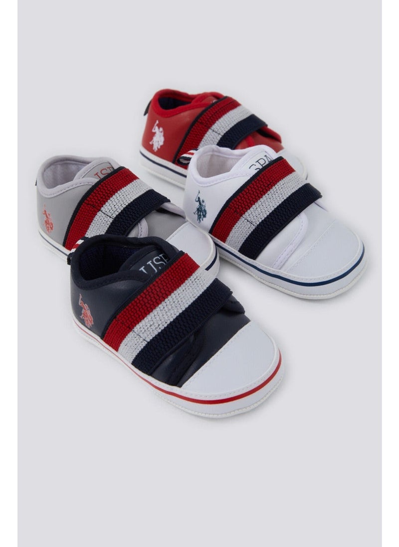 U.S. Polo Assn. Soft Texture Gray Baby Shoes  - Image 2