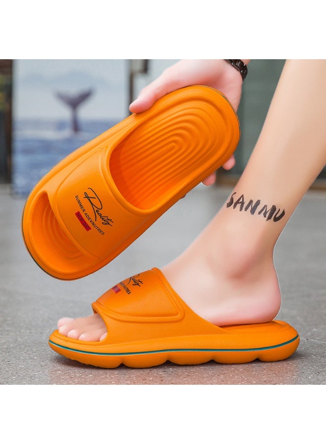 NIBEMINENT Men's Summer Outdoor Non-Slip Wearable  Slippers Soft Sole Comfortable Beach Shoes Trendy Brand Casual Slippers - Image 2