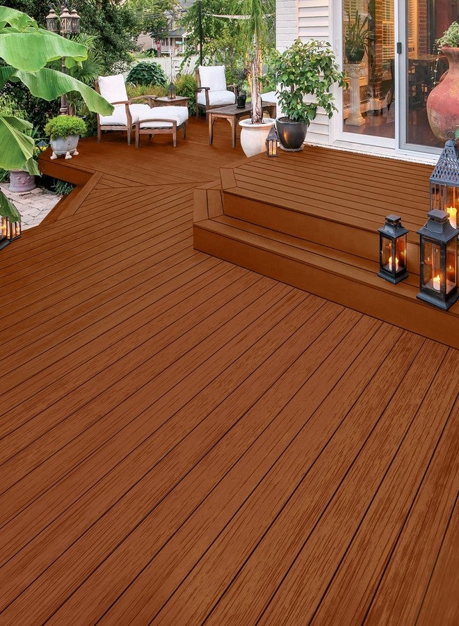 أوليمبيك طلاء خارجي شبه شفاف من خشب السكويا من أوليمبيك ماكسيموم، سعة جالون واحد، جاهز للاستخدام، مع صبغة ومانع تسرب، منخفض المركبات العضوية المتطايرة. - Image 2