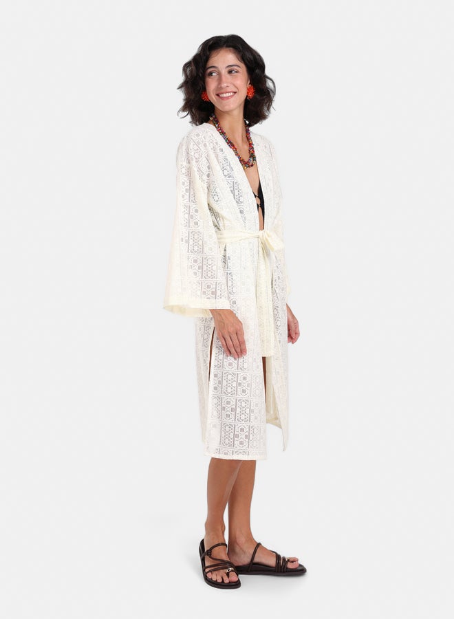 Clue Lace Pattern Kimono  - Image 2