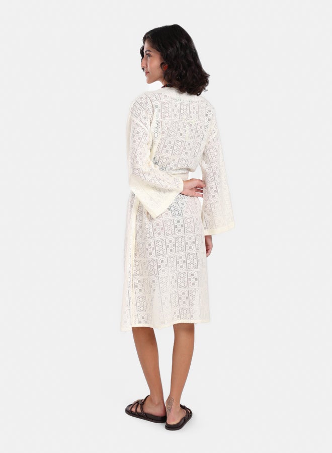 Clue Lace Pattern Kimono  - Image 4