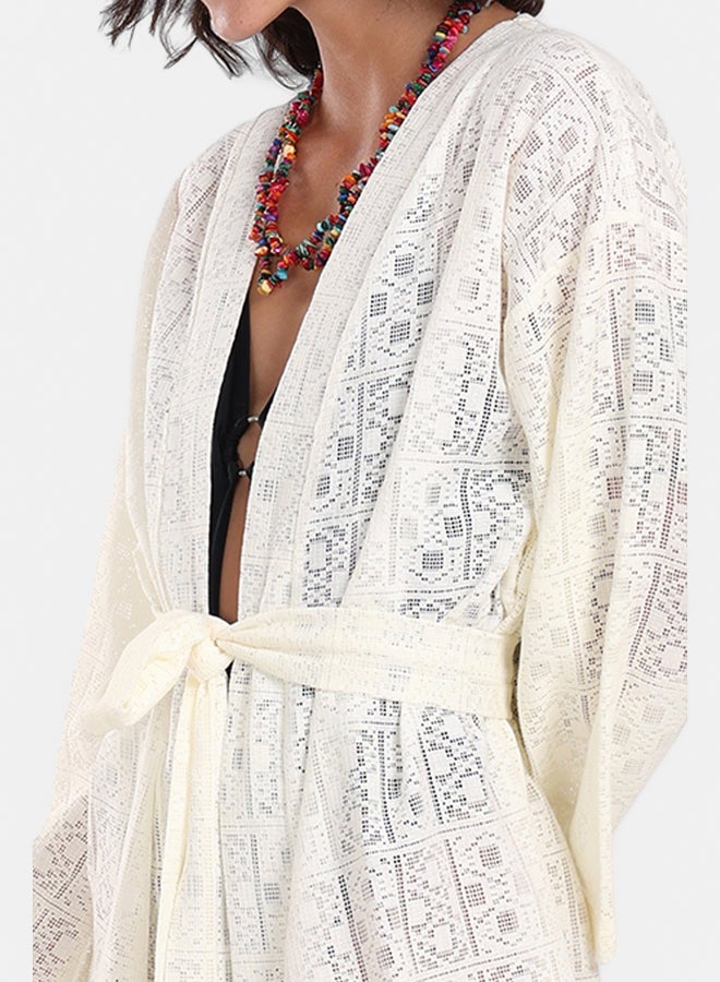 Clue Lace Pattern Kimono  - Image 5