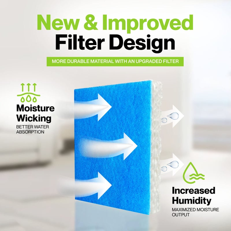 Durabasics Filter Replacements For Honeywell Filter T - 4 Pack - For Hev615 & Hev620 - Compatible With Hft600 Honeywell Humidifier Filter Hft600 Filter Hft600 & Honeywell Humidifier Filter T - Image 2
