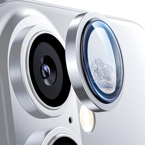 Mr Shield Mr.Shield Top-Notch 3D Camera Lens Protector Ring Compatible For iPhone 17, 1:1 Keep Original Lens Design and Color, 9H Hardness, Easy Installation - White Titanium - Image 1