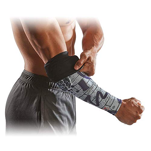 McDavid HEX Shooter Arm Sleeve Reversible Print - Black/Brick GRAF - Image 1