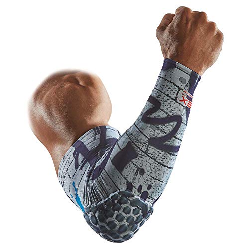 McDavid HEX Shooter Arm Sleeve Reversible Print - Black/Brick GRAF - Image 2