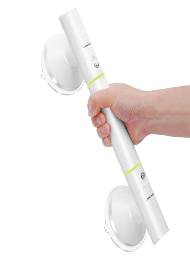 HANNEA® Grab Bar for Bathroom Anti-Slip Bathroom Handle for Senior Citizen Safe Secure Grab Bar with Glow-in-The-Dark Guiding Lines Design, 35cm Toilet Handrail, 110 KG Tested Pull Force - Image 1