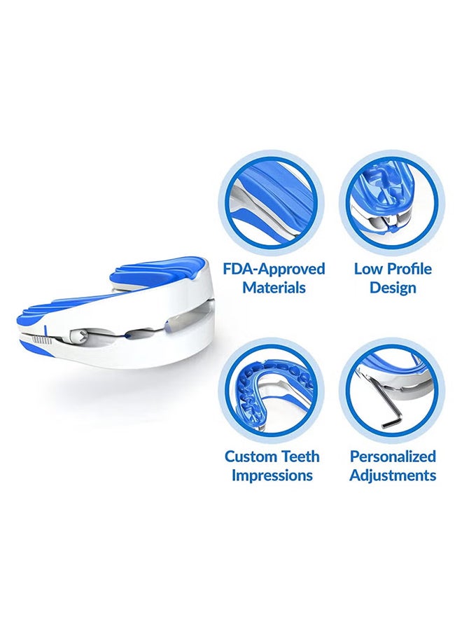 VINSOC - Anti-snoring Device Mouthpiece Upgraded Adjustable Mouth Type Silicone Anti-snoring Device Help Sleep at Night Prevent Snoring and Snoring Anti-grinding Braces Snoring Device Standard Size - Image 1