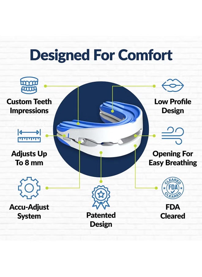 VINSOC - Anti-snoring Device Mouthpiece Upgraded Adjustable Mouth Type Silicone Anti-snoring Device Help Sleep at Night Prevent Snoring and Snoring Anti-grinding Braces Snoring Device Standard Size - Image 1